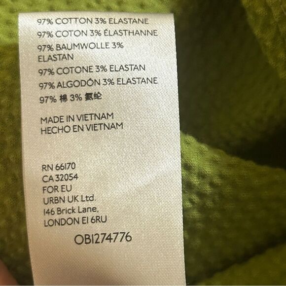 Anthropologie Maeve Green Alessandra Cross Back Midi Dress Size 8 - Picture 8 of 12